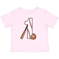 inktastic Baseball First Birthday- 1 Year Old Baby T-Shirt