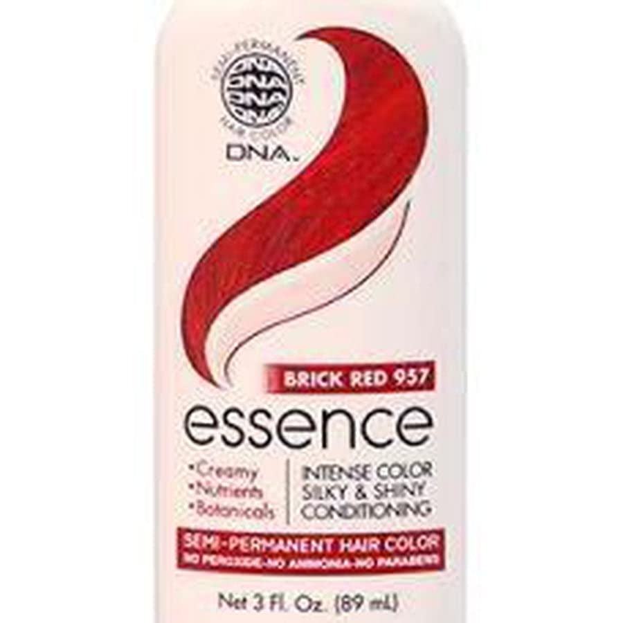 DNA ESSENCE Hair Color, infused with Henna, Nutrients & Botanical, No Ammonia, No Parabens, No Peroxide (BRICK RED 957)