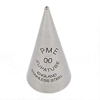 PME Seamless Stainless Steel Supatube Decorating Tip Writer No. 00, Standard, Silver