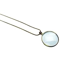 TG Treasure Gurus Magnifying Glass Pendant and Chain Necklace