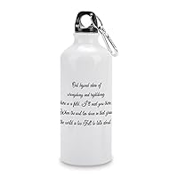 Custom Travel Bottles 20oz When The Soul Lies Down In That Grass The World Is Too Full To Talk About Water Bottle Leak Proof Easy Carry Bottles With Lids And Hooks For Indoor Camping Gym