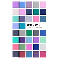 Notebook summer cool color palette: Ideal for a special person who likes style, fashion, trends and is interested in colour and beauty analysis types.