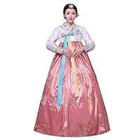 Female Korean Traditional Long Sleeve Classic Hanboks Dress Cosplay Costume Women Palace Korea Wedding Dance Costume