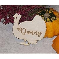 Thanksgiving turkey place cards Thanksgiving table decoration Thanksgiving decor Turkey Place Cards turkey Design card turkey,Wood Name Place Tag Card, 1 shipped.