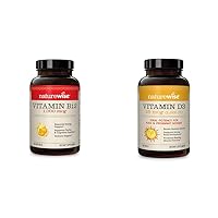 NatureWise Vitamin B12 1000 mcg 150 Softgels & Vitamin D3 1000iu 360 Count Mini Softgels