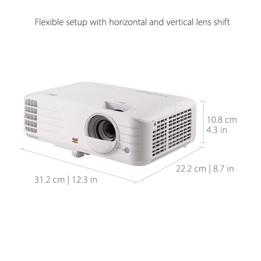 ViewSonic PX701-4K 4K UHD 3200 Lumens 240Hz 4.2ms Home Theater Projector with HDR, Auto Keystone, Dual HDMI, Sports and Netflix Streaming with Dongle on up to 300