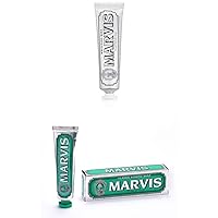 Marvis Whitening Mint and Classic Strong Mint Toothpaste Set, 3.8 oz