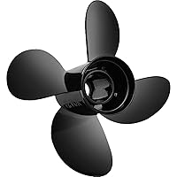 Outboard Propeller, Aluminium Boat Propeller, Compatible with 40-140HP 2-Stroke Evinrude Outboard, w/ 13 Tooth Splines, RH