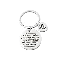 Boss Gift Mentor Appreciation Gift Leader Thank You Gift Supervisor Keychain Boss Retirement Gift Gift from Staff