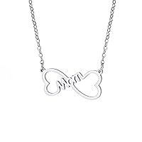 Bow Necklace for Women Girls Stainless Steel Cute Dainty Bowknot Necklaces Fashion Jewelry