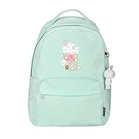 Anime Sumikkogurashi Backpack with Rabbit Pendant Women Rucksack Casual Daypack Bag Green / 4