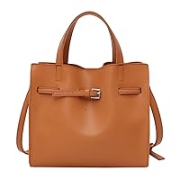 women handbag, retro sen handbag bag women bag new Hong Kong style shoulder bag fashion wild women bag messenger bag (Color : Brown)