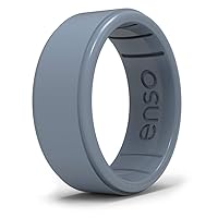 Enso Rings Classic Rise Silicone Ring - Timeless With a Twist - Made in the USA - Comfortable, Breathable, and Safe