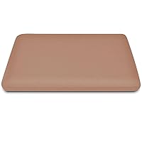 Memory Foam Cushion, Round Soft Comfortable Non-Slip Breathable Detachable Seat Cushion Chair Cushion for Living Room Kitchen Office-45x45x4cm(18x18x2inch)-Brown
