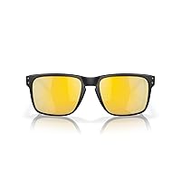 Oakley Men's OO9417 Holbrook XL Square Sunglasses, Matte Black/Prizm 24K Polarized, 59 mm