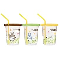 Straw Tumbler Three set mug My Neighbor Totoro Plants Studio Ghibli B SIH3ST