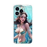 The Mermaid Princess for iPhone 15 ProMax Case, [Not-Yellowing] [Military-Grade Drop Protection] Soft Shockproof Protective Slim Thin Phone Bumper Phone Cases for iPhone 15 ProMax