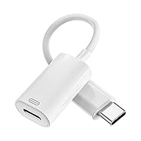 Lightning Female to USB-C Adapter iPhone 15, [Apple MFi Certified] USB C to Lightning Headphone Cable Connector for iPhone 15/15 Plus/15 Pro/15 Pro Max(Support Audio and Calling, Not Charge & Sync)