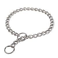 Steel X-Heavy Chain Dog Training Choke/Collar with 5mm Link, 24-Inch, Chrome