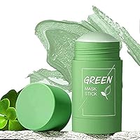 Green Stick Mask, Green Tea Purifying Clay Stick Mask, Moisturizes Oil Control, Deep Cleansing Smearing Clay Mask, Deep Clean Pore, Moisturizing Nourishing Skin Suitable for All Skin Types
