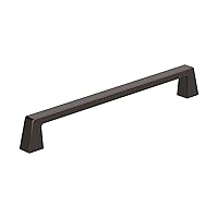 Amerock BP55282ORB | Oil Rubbed Bronze Cabinet Pull | 8 in (203 mm) Center-to-Center Cabinet Handle | Blackrock | Drawer Pull | Kitchen Cabinet Handle | Furniture Hardware