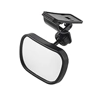 Baby Car Mirror, Monitor Infant Child Mirror for Rear Facing Car Seat with Wide Clear View - Safety Shatterproof Rearview Mirror Adjustable Acrylic 360° for Back Seat(black)
