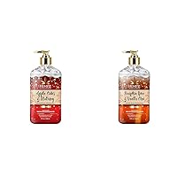Hempz Limited Edition 17 oz Apple Cider & Nutmeg and Pumpkin Spice & Vanilla Chai Fall Body Lotions - Hydrating Moisturizers for Dry or Sensitive Skin