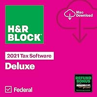 H&R Block Tax Software Deluxe 2021 Mac [Mac Download] [Old Version]