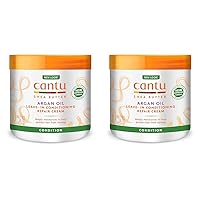 Cantu Leave-In Conditioning Repair Cream with Argan Oil, 16 oz (Packaging May Vary) (Pack of 2)