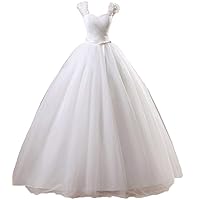 Women's Sweetheart Puffy Ball Gown Wedding Dress