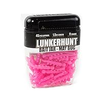LUNKERHUNT Fishing Bait Jar with Unique Scent Attractant | (1.5 inches) Durable Bait | Ice Fishing Bait for Fishing Bass, Trout and Pike Reusable Soft Plastic Bait