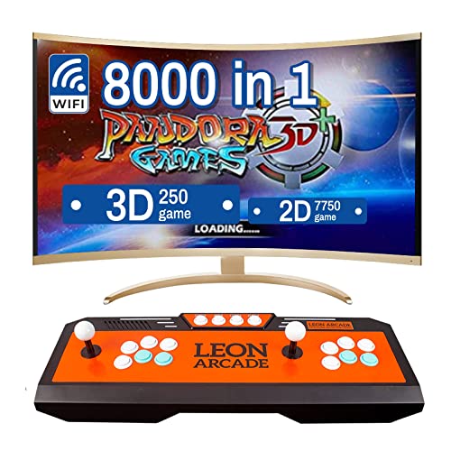 Mua LEONARCADE Pandora Box 3D 8000 Games, WiFi Function to Add Extra Games,  Pandoras Box Arcade Support 4 Players Videojuegos, Full HD Output  USB/HDMI/VGA trên Amazon Mỹ chính hãng 2023 | Fado