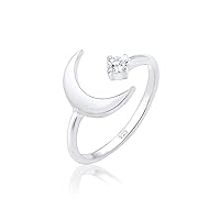 Elli Women's Ring Astro Look Elegant with Zirconia Crystals in 925 Sterling Silver
