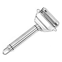 Stainless Steel Peeler Fruit Vegetable Melon Potato Carrot Cucumber Multifunction Grater Peeler Home Kitchen Tool Multipurpose Vegetable Slicer Cuts Chopper Stainless Steel Professional