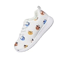 Children's Sports Shoes Boys and Girls Funny Pattern Design Shoes Shock Absorption Wear Resistant Soft Comfortable Casual Sports Shoes