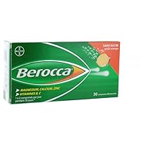 Berocca Effervescent Tablets, Orange, 30 Count (Two Bottles 15 Tablets Ea)