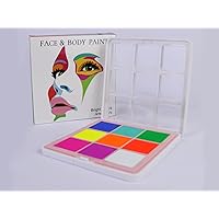 Bodypainting Facepainting Set of Water Colors - 9 PCS Bright Set (27g)