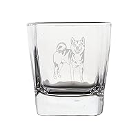 Shiba Inu Crystal Stemless Wine Glass, Whiskey Glass Etched Funny Wine Glasses, Great Gift for Woman Or Men, Birthday, Retirement And Mother's Day