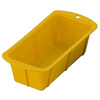 Okabe Western Tableware CM-01 Silicone Pound Cake Pan, 6.7 inches (17 cm), Yellow, 3.7 x 8.3 x 2.6 inches (95 x 210 x 65 mm)