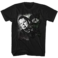 Halloween T-Shirt Michael Myers Stabbed in Neck Black Tee