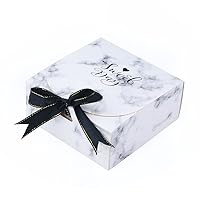 LPHZ915 5pcs Black White Kraft Paper Gift Box Event Party Supplies Packaging Wedding Birthday Packing Box Gifts (Color : Large, Gift Bag Size : 5pcs)