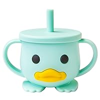 Toddler Cup, Silicone Training Cup, Sippy Cup for Baby, Baby Led Weaning Cup With Lid & Double Handle, Unbreakable, 7oz, 6+ Months
