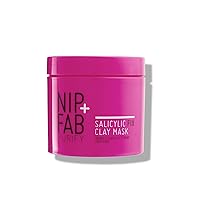 Nip + Fab Salicylic Fix Clay Mask for Face Purifying Cleansing Facial Mask to Minimize Pores Oil Control Brighten Skin Target Blemishes, 5.7 ounces