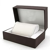 Wooden lock buckle inside the cushion, solid metal jewelry watch storage display box display