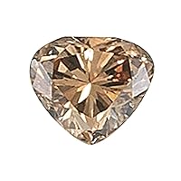 GIA Certified Natural Fancy Yellow-Brown (1pc) Loose Diamond - 0.57 Cts - 4.63x5.83x3.52 mm VS1 Clarity Modified Heart Brilliant
