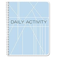 BookFactory Daily Activity Log Book/100 Day Activities Diary/Productivity Notebook, Wire-O - 100 Pages, 8.5