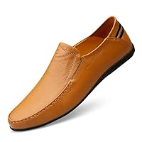 Loafer Premium Genuine Leather Men's Casual Shoes Slip On Mens Driving Penny Loafers for Men Lightweight Breathable