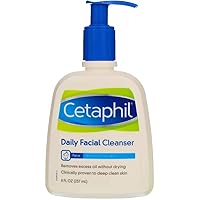 Cetaphil Daily Facial Cleanser, Normal to Oily Skin - 8 fl oz (Pack of 2)