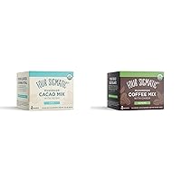 Four Sigmatic Mushroom Beverage Mixes with Reishi and Cordyceps | Hot Cacao and Instant Coffee Powder