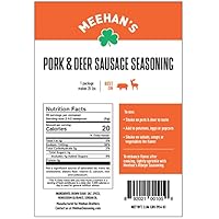 Meehan's Pork and Deer Sausage Seasoning, 2.06lbs. Makes 25lbs.
